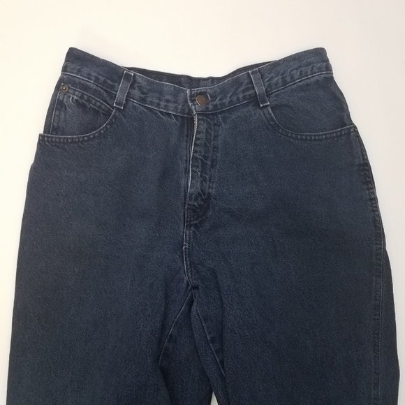 80's Vintage Dark Wash Denim Blue Jeans by Gitano Size 10 Ankle Short 31x27 - Picture 8 of 9